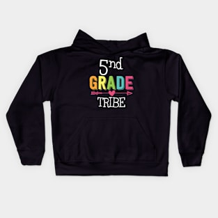 Team 5nd Second Grade Teacher Tribe Back To School Kids Hoodie